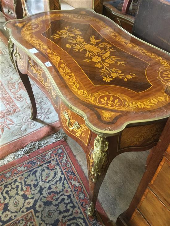 Louis XV style serpentine shape writing table